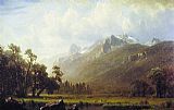 Albert Bierstadt The Sierras Near Lake Tahoe California painting
